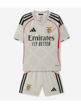 Billige Benfica Bortedraktsett Barn 2025-26 Kortermet (+ Korte bukser)